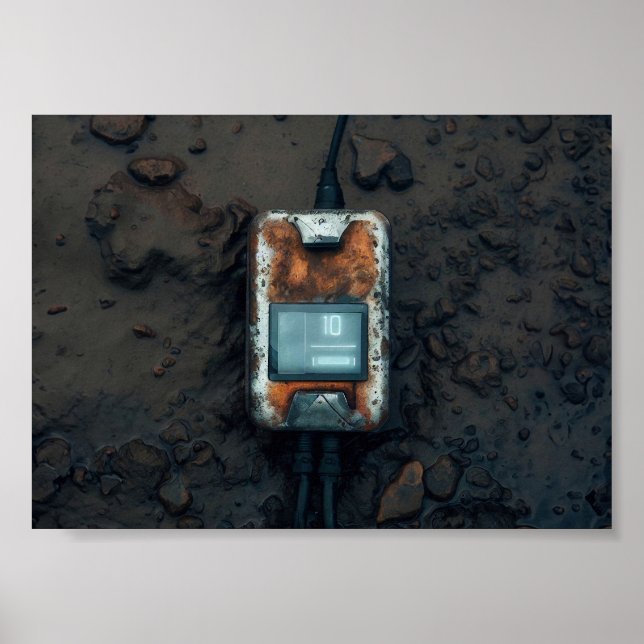 Post Apocalyptic Futuristic Technology Poster (Front)