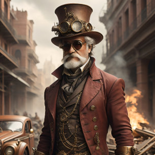 Post-appocalyptic Steampunk Man v1 Tissue Paper