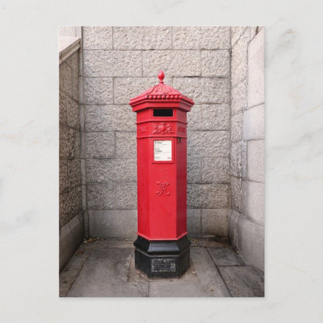 Post Box, Tower Bridge, London UK Postcard (Front)