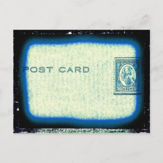 "Post Card" (Blue) Postcard