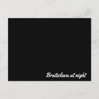 Post card Bratislava at night