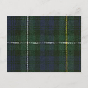 Post Card Campbell of Argyll Modern Tartan Print