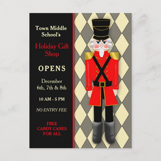 Post Card, Christmas Nutcracker, Any Event Postcard (Front)