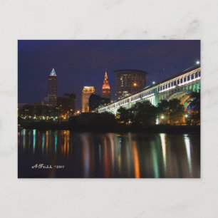 Post Card Cleveland Skyline