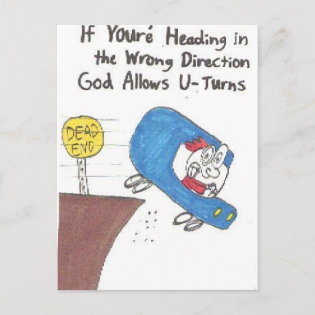 post card - funny church signs (Front)
