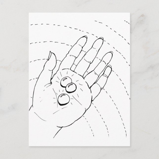 Post Card - Hand with Jewels (Front)