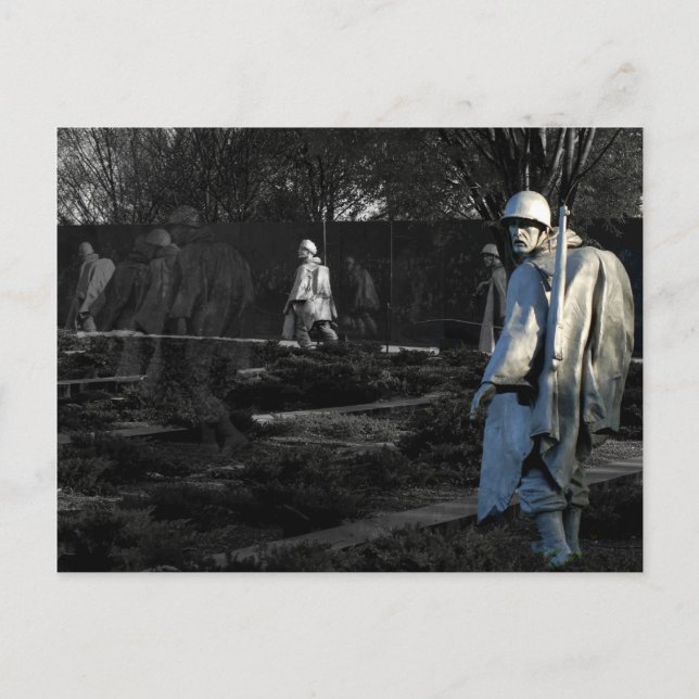 Post Card - Korea War Memorial (Front)