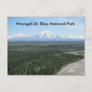 Post card of Wrangell-Saint Elias national park