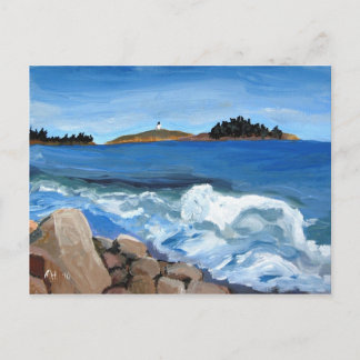 Post Card: Popham Beach. Wave Postcard