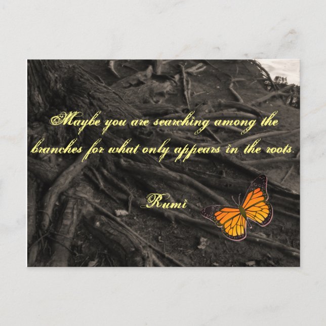 Post Card with quote from Rumi (Front)