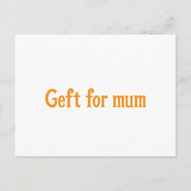 post cards geft for mother day (Front)