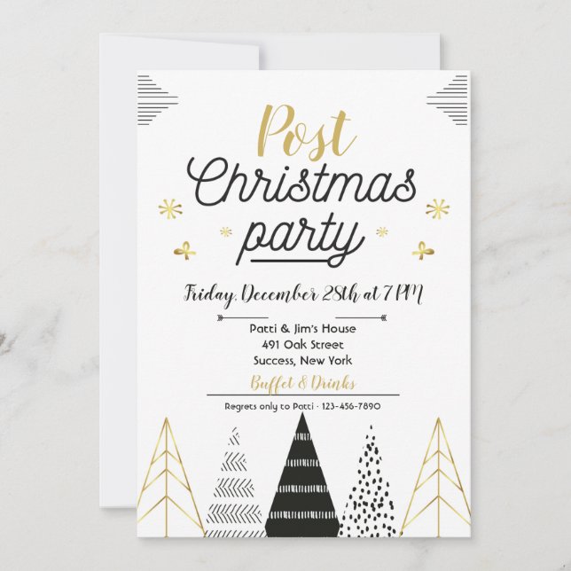 Post Christmas Party Invitation (Front)