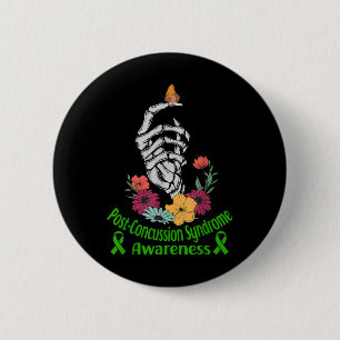 Post-concussion Syndrome Awareness Halloween 6 Cm Round Badge