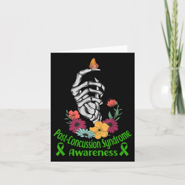 Post-concussion Syndrome Awareness Halloween Card (Front)