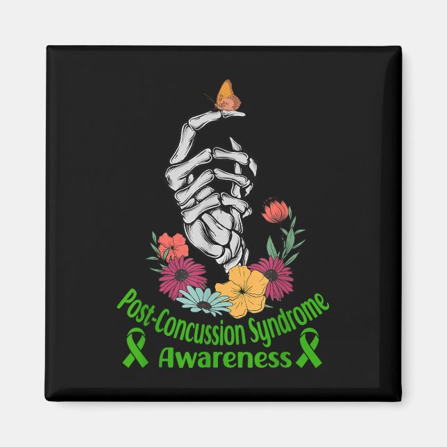 Post-concussion Syndrome Awareness Halloween Magnet (Front)