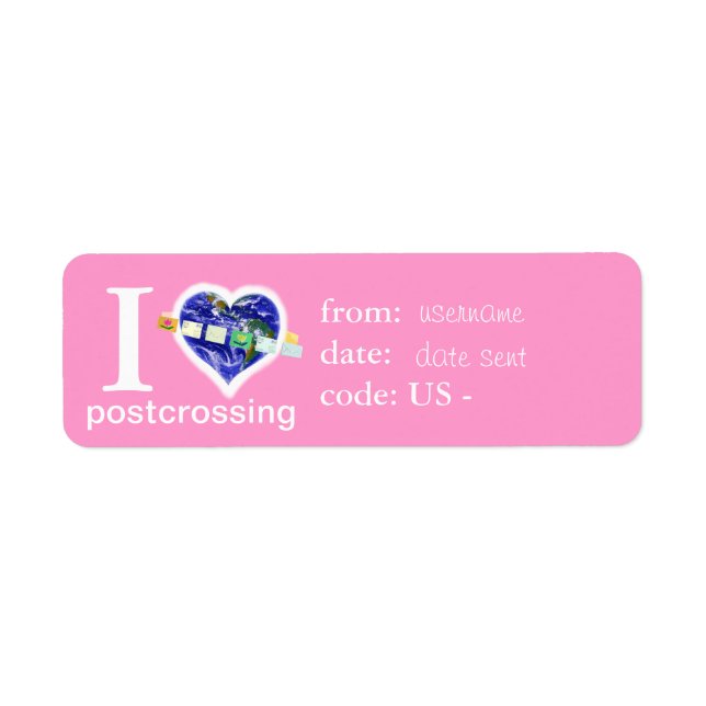Post-crossing fun name label (Front)
