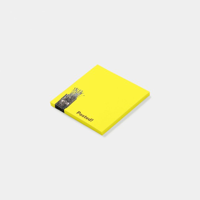 Post Grass With Face 3 X 3 Post-it Notes (Angled)