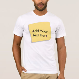 Post It Note Add Your Own Text T-Shirt