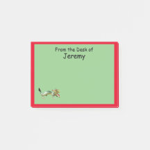 Post-it Note - Dragon and Red Border