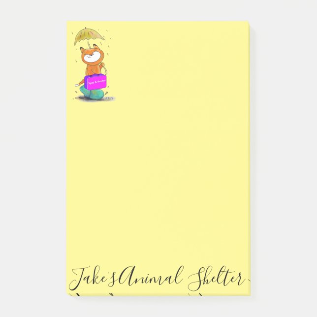 Post-it Notes Cat Feline Spay & Neuter (Front)