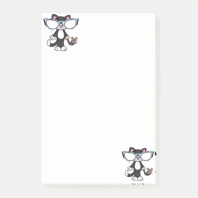 Post-it Notes Cat Sunglasses Mouse (Front)