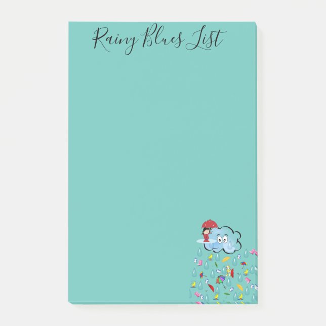 Post-it Notes Clouds Umbrellas (Front)