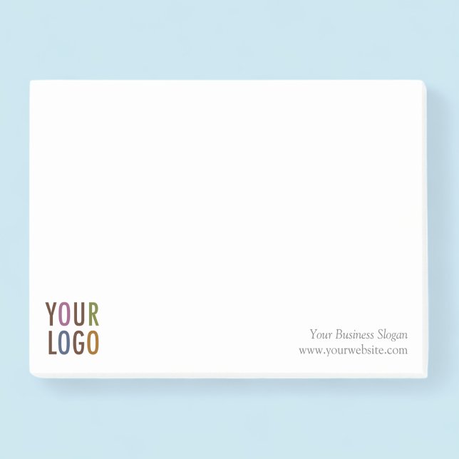 Post-it® Notes Custom Company Logo Promotional (MISOOK Post it Notes with Logo and Custom Text)