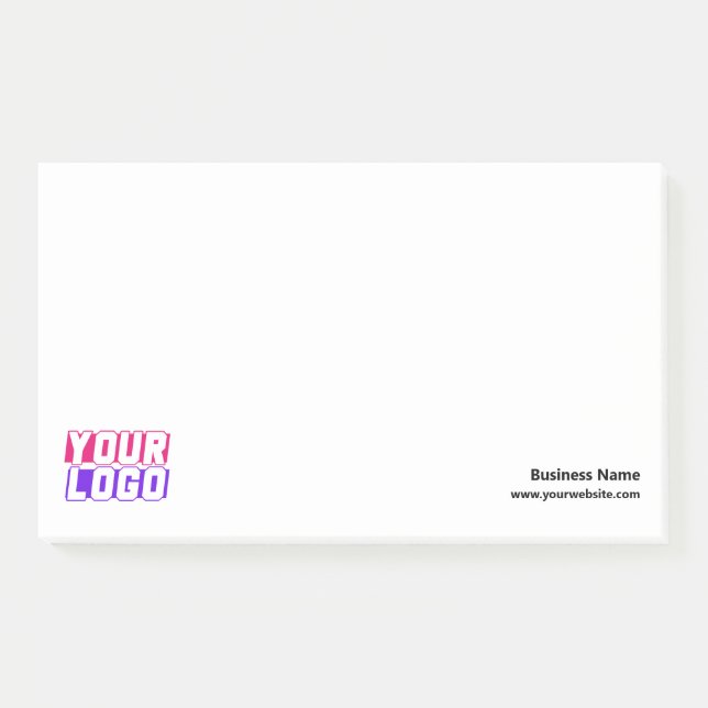 Post-it® Notes Custom Company Logo Promotional (Front)