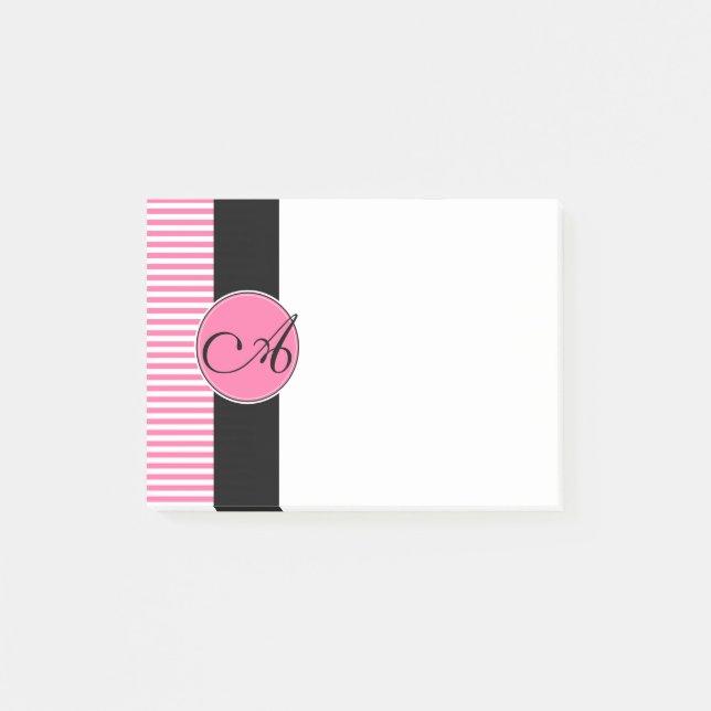 Post It Notes, Custom Monogram Post-it Notes (Front)