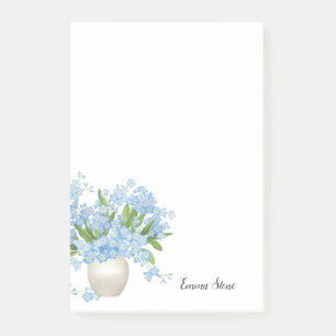 Post-it-Notes-Custom Name with Flowers Post-it Notes