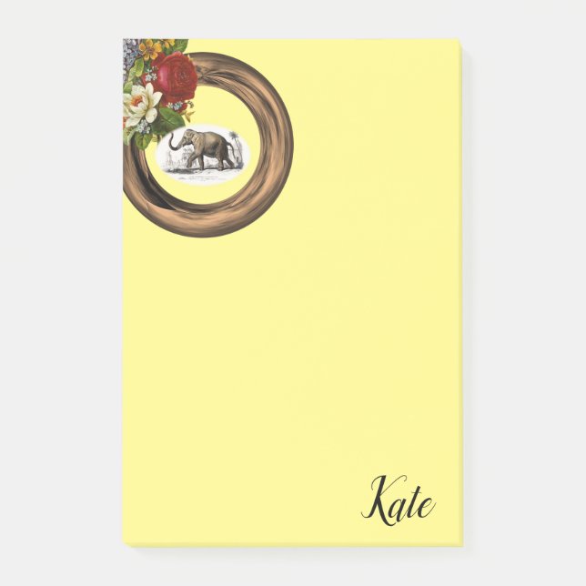 Post-it Notes Gold Elephant (Front)