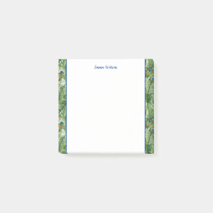 Post it Notes-Peacock Feathers Notes