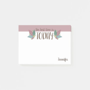 Post it notes personalised, feather motivation
