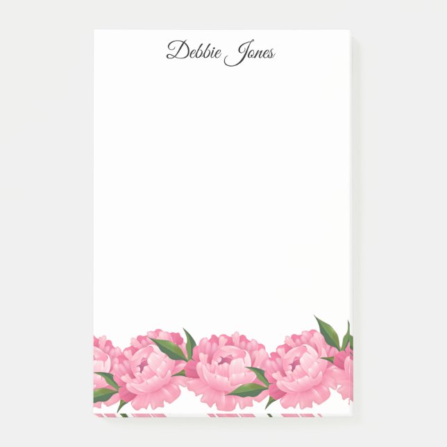 Post-it-Notes-Pink Peony Post-it Notes (Front)