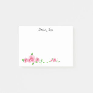 Post-it-Notes-Pink Roses Post-it Notes