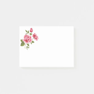 Post-it-Notes-Pink Roses Post-it Notes