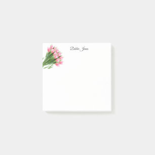 Post-it-Notes-Pink Tulips Post-it Notes