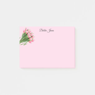 Post-it-Notes-Pink Tulips Post-it Notes