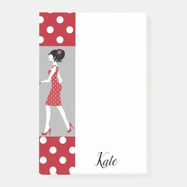 Post-it Notes Red Polkadot (Front)