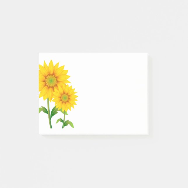 Post-it-Notes-Sunflowers Post-it Notes (Front)