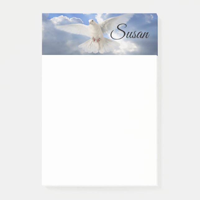 Post-it Notes White Dove (Front)
