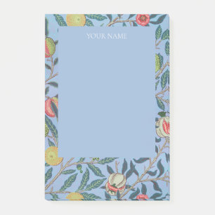 POST-IT NOTES : WILLIAM MORRIS "BLUE POMEGRANATES"