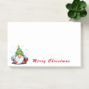 Post-it® Notes with Christmas Gnome