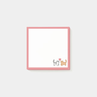 Post it of lovestruck kittens post-it notes