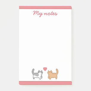 Post it of lovestruck kittens post-it notes