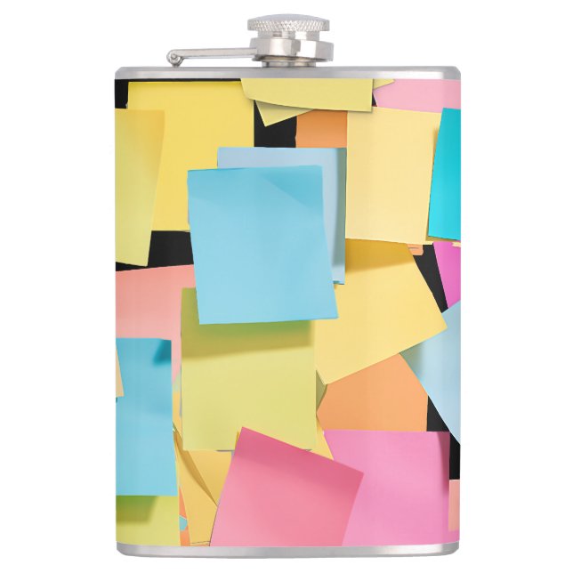 Post It, Post Me Hip Flask (Front)