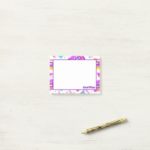 Post-it® Retro Vintage Good Vibes Cassettes  Post-it Notes