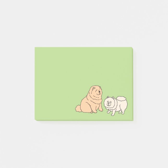 Post it with Chow Chow Dog Post-it Notes (Front)