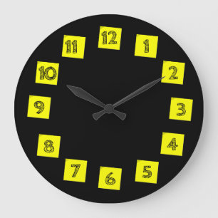 Post It's Paper Notes Large Clock