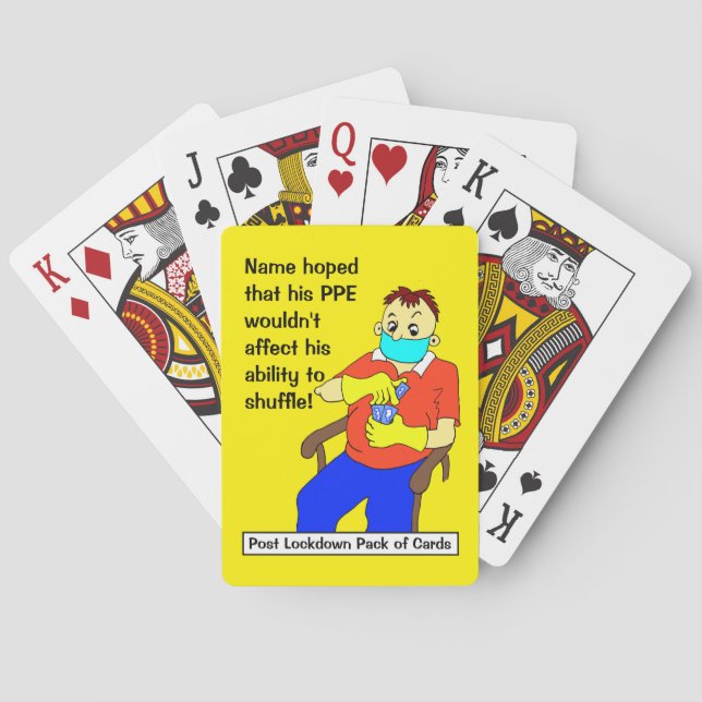 Post Lockdown Pack of Playing Cards (Back)